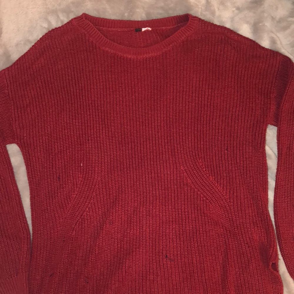 red sweater
